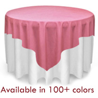 Square Polyester Poplin Table Overlays