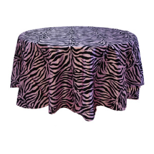 Big Zebra Taffeta Flocking Tablecloth