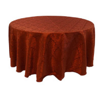 Damask Poly Linen Tablecloth – Upon Request