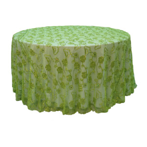 Floral Net Embroidery Tablecloth