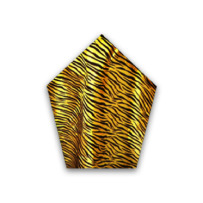 Small Zebra Flocking Taffeta Napkin – Upon Request