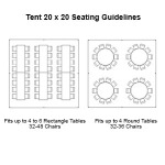 Tent Seating 20' x 20'