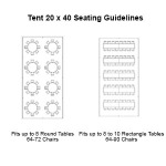 Tent Seating 20 x 40