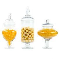 Candy Glass Buffet Jars – Set Of 3